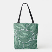 Funky green cabbage tasche (Rückseite)