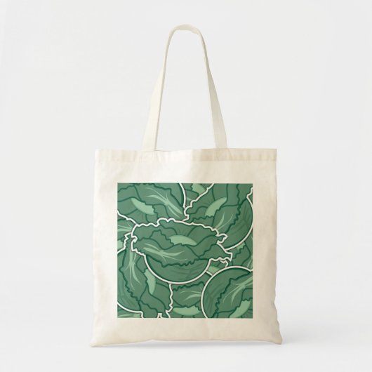 Funky green cabbage tragetasche (Vorne)