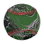 Funky Green Camouflage Baseball (Vorderseite)