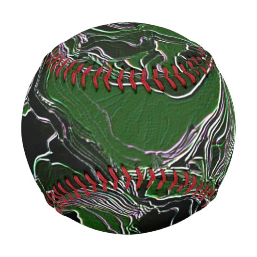 Funky Green Camouflage Baseball (Vorderseite)