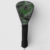 Funky Green Camouflage Golf Headcover (Vorderseite)