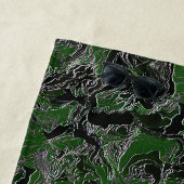 Funky Green Camouflage Strandtuch (Beispiel)