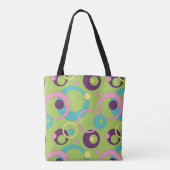 Funky Green Circles All-Over-Print-Bag Tasche (Rückseite)