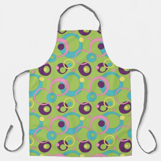 Funky Green Circles - All-over-Print-Schürze Schürze (Vorderseite)