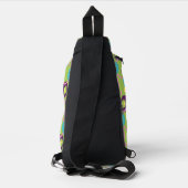 Funky Green Circles Crossbody Bag (Rückseite)