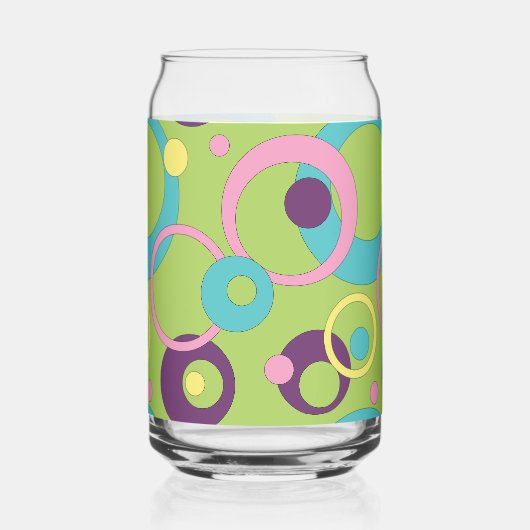 Funky Green Circles Dosenglas (Vorderseite)