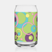 Funky Green Circles Dosenglas (Links)