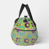 Funky Green Circles Duffle Bag (Rechts)