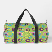 Funky Green Circles Duffle Bag (Rückseite)