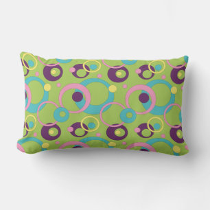 Funky Green Circles Kissen