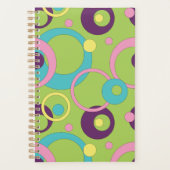 Funky Green Circles Planer (Vorderseite)