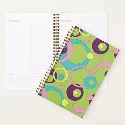 Funky Green Circles Planer (Anzeige)