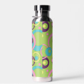 Funky Green Circles Trinkflasche (Rechts)