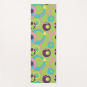 Funky Green Circles Yoga Mat Yogamatte (Vorderseite)