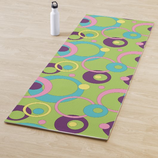 Funky Green Circles Yoga Mat Yogamatte (Beispiel)