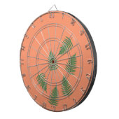 Funky Green Fern Lucky Darts Board Dartscheibe (Vorderseite rechts)