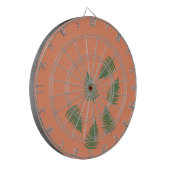 Funky Green Fern Lucky Darts Board Dartscheibe (Vorderseite Links)