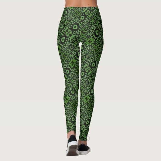 Funky Green Leggings (Rückseite)