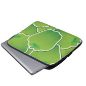 Funky green Pfeffer Laptopschutzhülle (Vorne Knopf)