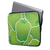 Funky green Pfeffer Laptopschutzhülle (Vorderseite Links)