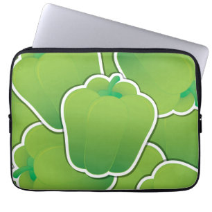 Funky green Pfeffer Laptopschutzhülle