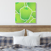 Funky green Pfeffer Leinwanddruck (Insitu (Schlafzimmer))