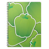 Funky green Pfeffer Notizblock (Vorderseite)