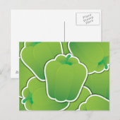 Funky green Pfeffer Postkarte (Vorne/Hinten)