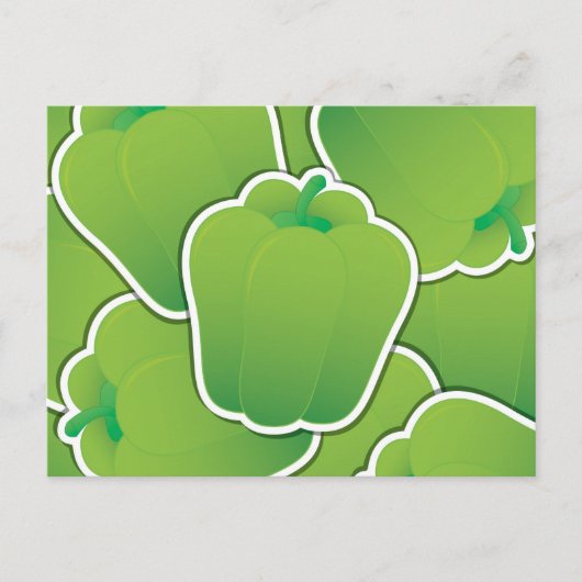 Funky green Pfeffer Postkarte (Vorderseite)