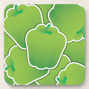 Funky green Pfeffer Untersetzer