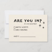 Funky Green Pink Red Scribble UAWG RSVP Karte (Vorderseite)