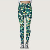 Funky Green Sequenzen Leggings (Vorderseite)