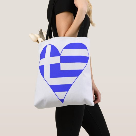 Funky, Griechisches Flaggenherz Tasche (Von Nahem)