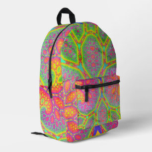 Funky Groovy Geometric Mathematiric Fraktal Tree Bedruckter Rucksack