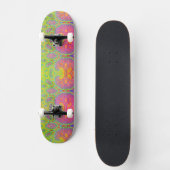Funky Groovy Geometric Mathematiric Fraktal Tree Skateboard (Vorderseite)