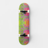 Funky Groovy Geometric Mathematiric Fraktal Tree Skateboard (Vorderseite)