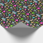 Funky Groovy Mushroom Geschenkpapier (Ecke)