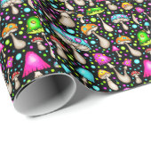 Funky Groovy Mushroom Geschenkpapier (Rolleneckpunkt)