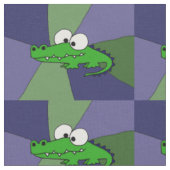 Funky grüner Alligatorabstraktes Kunst-Gewebe Stoff (Nahaufnahme)