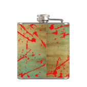 Funky Grunge Sugar Skull Personalisiert Flachmann (Rückseite)