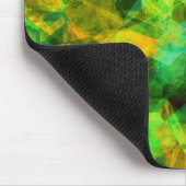Funky Grüntöne Modernes Abstraktes Design Mousepad (Ecke)