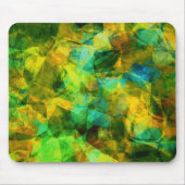 Funky Grüntöne Modernes Abstraktes Design Mousepad (Vorne)