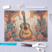 Funky Guitar Decoupage Tissue Paper Seidenpapier (Handwerk)