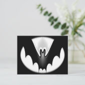 Funky Halloween Bat Postkarte (Stehend Vorderseite)