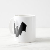 Funky Halloween Bat Spooky Kaffeetasse (Vorderseite Links)