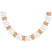 Funky Halloween Patterns Polka Dot Geister Wimpelkette (Alle)