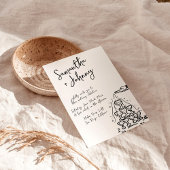 Funky Hand Drawn Champagne Tower Wedding Einladung