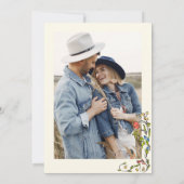 Funky Hand Drawn Scribble Retro Wedding Foto Einladung (Rückseite)