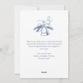 Funky Hand Drawn Scribble Retro Weihnachten (Rückseite)