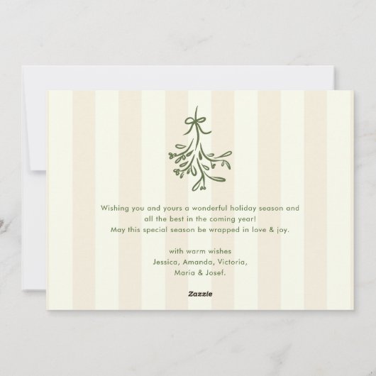 Funky Hand Drawn Scribble Retro Weihnachten (Rückseite)